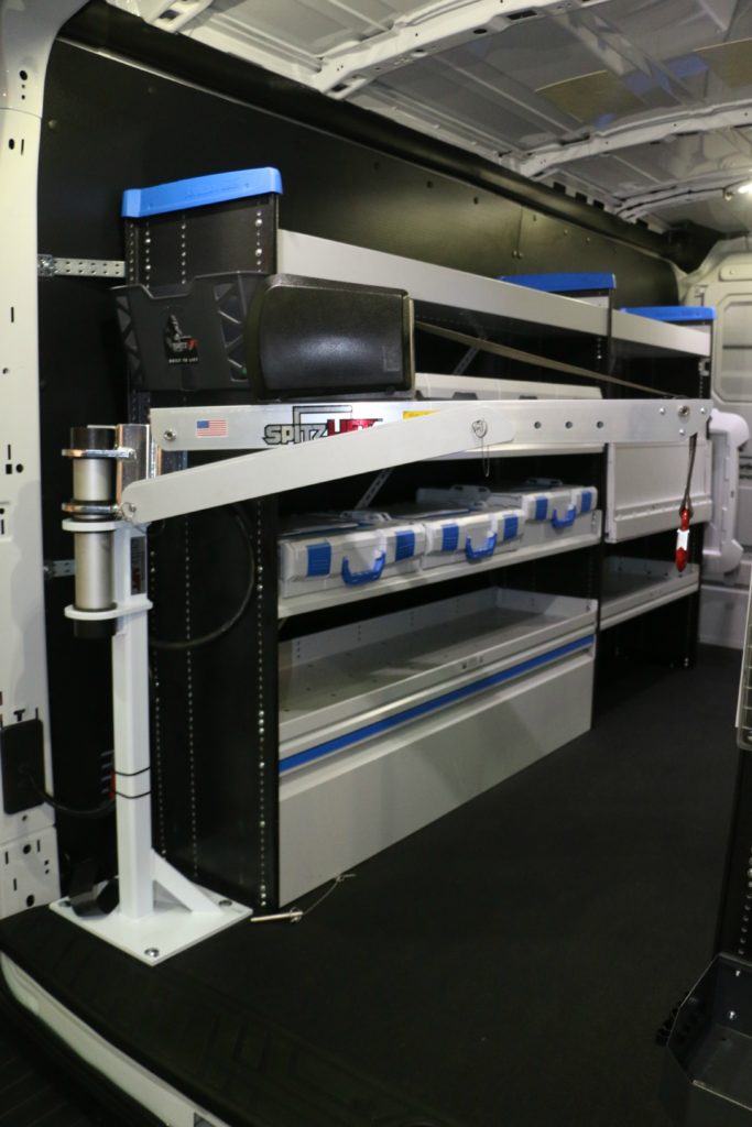 van solutions Sortimo storage w-SpitzLift crane